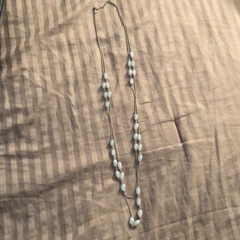 Long statement necklace